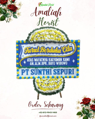 Papan Bunga Duka di Ranggasari
