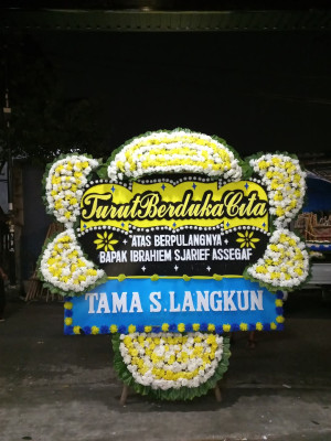 Papan Bunga Duka di Ranggasari